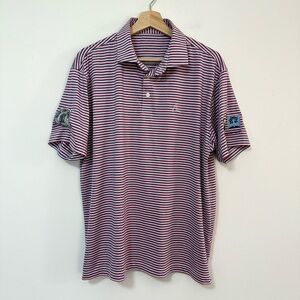 Rhoback “The Spacious Skies” Heather Stripe Performance Polo